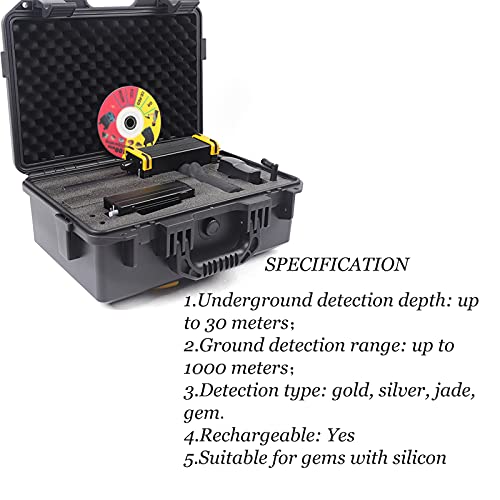 CNCEST Metal Detector,Gold Detector,Professional Gem Detector,Metal Detector Pinpointer for Gold, Silver,Gems,Diamonds,Metal Detector for Adults Kids,Detection Depth 30 Meters,with Voice Alarm System