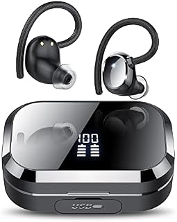 KT1 Wireless Earbuds Bluetoth 5.3, 120H Playtime with Charging Case, Stereo Deep Bass, Wireless Headphones with IPX7 Waterproof, Digital Display, Sports Earphones for Sport/Work/Study