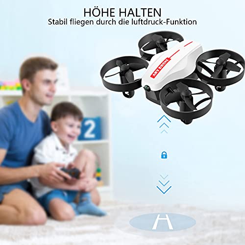Lunriwis Mini Drohne für Kinder und Anfänger, RC Drone mit Kamera, Quadrocopter Mini Helikopter mit 3 Akkus für 30… – Bild 3