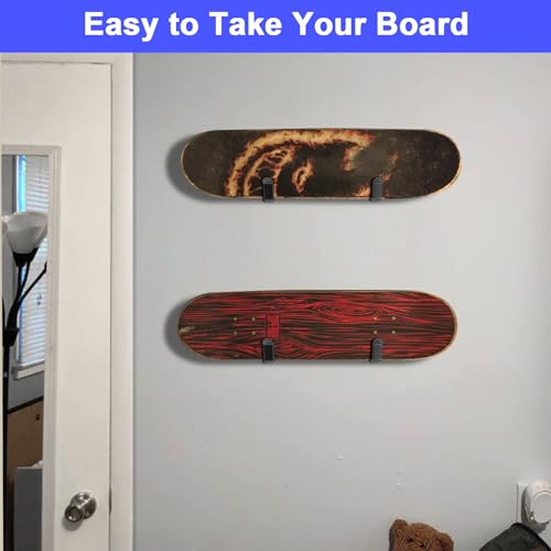 image for FOROIRON Horizontal Snowboard Wall Mount Clips - Snowboard Wall Rack S