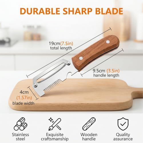 2PCS Multifunctional Julienne Vegetable Peeler, Thin Slicer & Bottle Opener - image 9