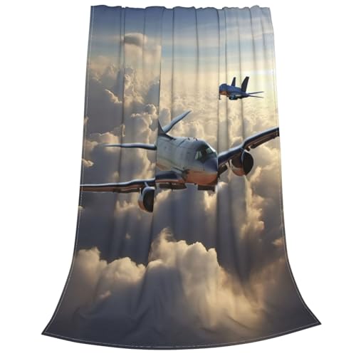 Couverture polaire avion pour canapé et soirées cocooning confort