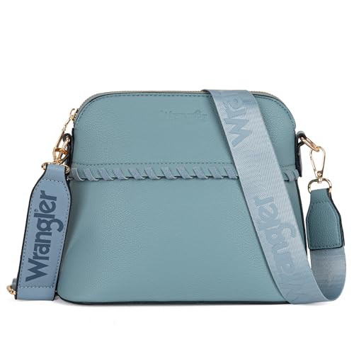 Image of Wrangler 3PCS Purses for Women Tote Bag Crossbody Handbag and Wallet Set with Guitar Strap