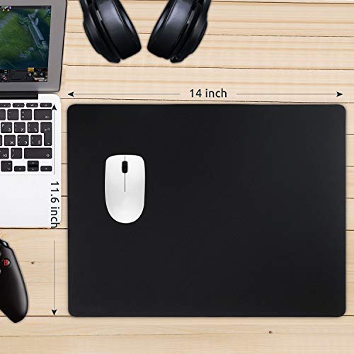 Bitechpro Gaming Mouse Pad,Large 14×11.6×0.06", Abs Plastic Smooth Surface,Ultra Thin,Soft, Non-Slip Backing,Washable, Healthy For Computer And Laptop,Black #TOP1