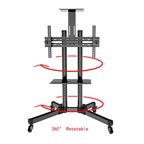 Soporte universal para TV móvil para piso, ajustable hasta 70 pulgadas miniatura 6