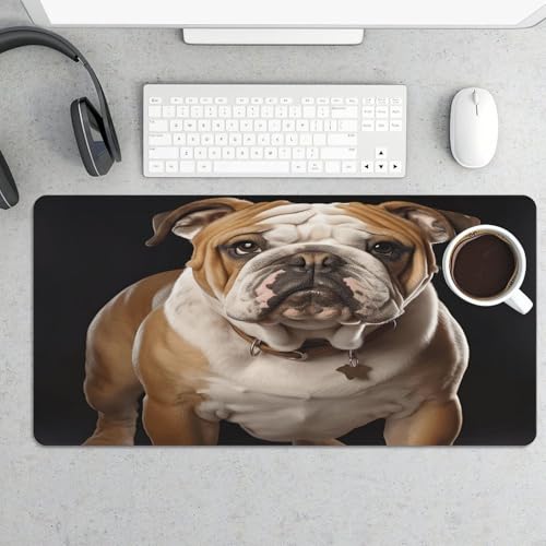 Alfombrilla de escritorio Bulldog inglés 30x60 cm goma miniatura 5