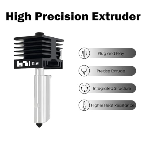 HzdaDeve 2-Pack P2S/X2D/H2D/H2S/H2C 0.2MM Combo Hotend Druck Kopf Hot End Kit Extruder Upgrade Hochtemperatur gehärtete Stahldüse mit 2PCS Silikon Abdeckung Socke für Bambu Lab A1/A1 Mini 3D Drucker