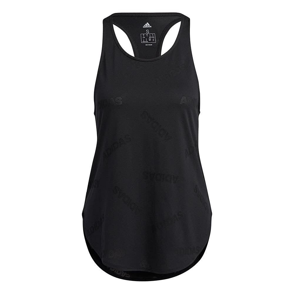 adidas Damska koszulka bez rękawów Adi Jaqrd, czarny/biały, XS