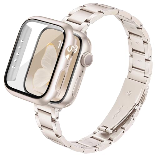 Bokoios ���׃��^�� ���X�e�����X�Ή��A�b�v���E�H�b�` �o���h �P�[�X 40mm Series 6 5 4 SE3 SE2 SE�A���� �אg �X�e�����X Apple Watch �o���h�J�o�[�A�������A�b�v���E�H�b�` �x���g���f�B�[�X�Ή� apple