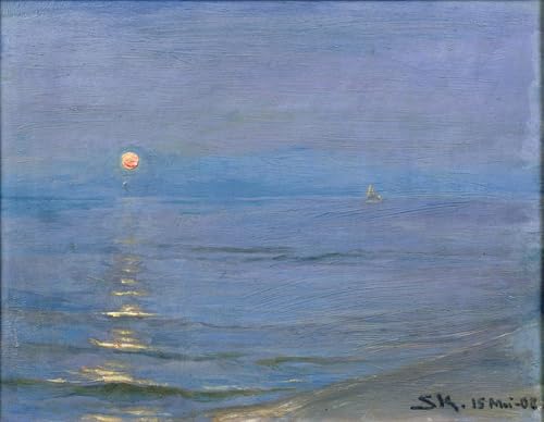 Affiche de Arts Soir d'été de Krøyer pour une Ambiance Apaisante de Salon Scandi
