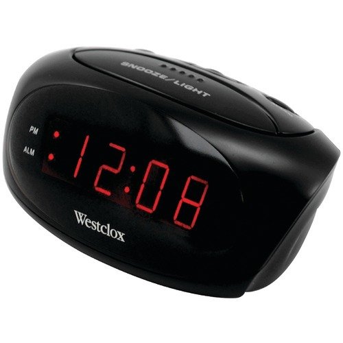 Peso: 0. 6 Westclox 1,5 cm L x 6 pollici H Nero Digitale-Mfg # 70044A - Venduto come 4 unità