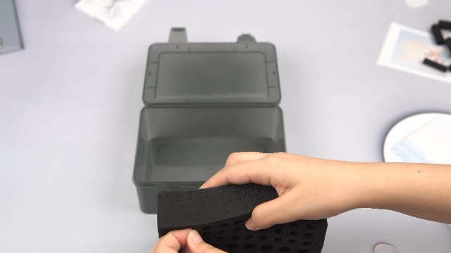 FULLCASE Battery Storage Organizer Holder Holds 54 AA AAA Batteries, Box Cases Garage Container, Home Drawer Organization Dispenser (Case Only) Grey