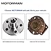 MOTORMAN 521000 Rear Wheel Hub and Bearing Set - Both Left and Right - Pair of 2