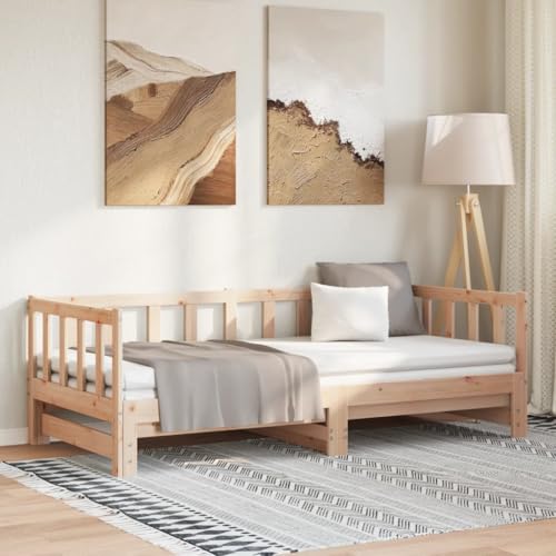 Genérico Sofá Cama Nido sin colchón Madera Maciza 90x190 cm,Camas y Accesorios,Camas y somieres-836162