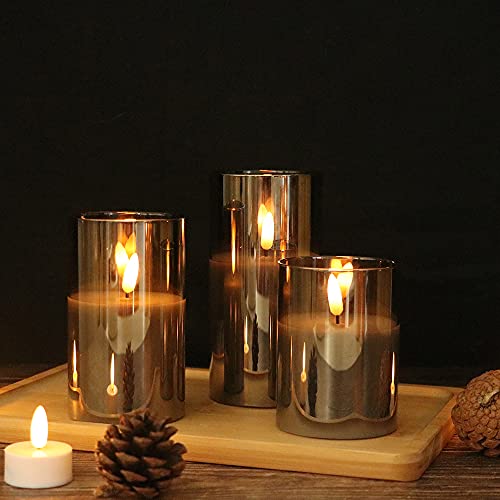 Genswin KZDTBLB-H Glass Flameless Candles thumb #1