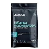 Creatina Monohidratada en Polvo 500g - Cuchara Incluida, Pura de 200 Mesh, Sin Aditivos, 100% Monohidrato de Creatina Micronizada para 165 Días - Sin Sabor, Vegana, Sin Gluten ni OGM