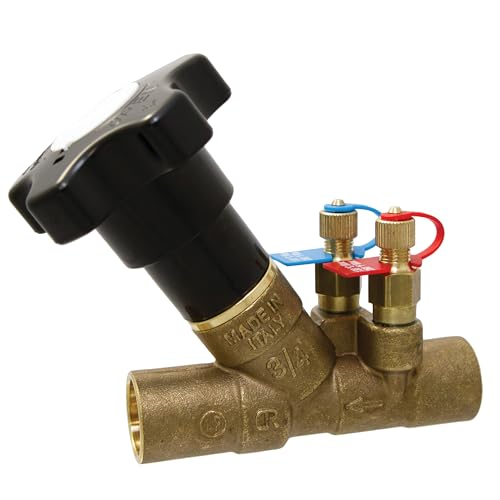 Image of NIBCO Fig No S-1810-LF, 3 /4 in. LF Brass Balancing Valve, Manual, Solder