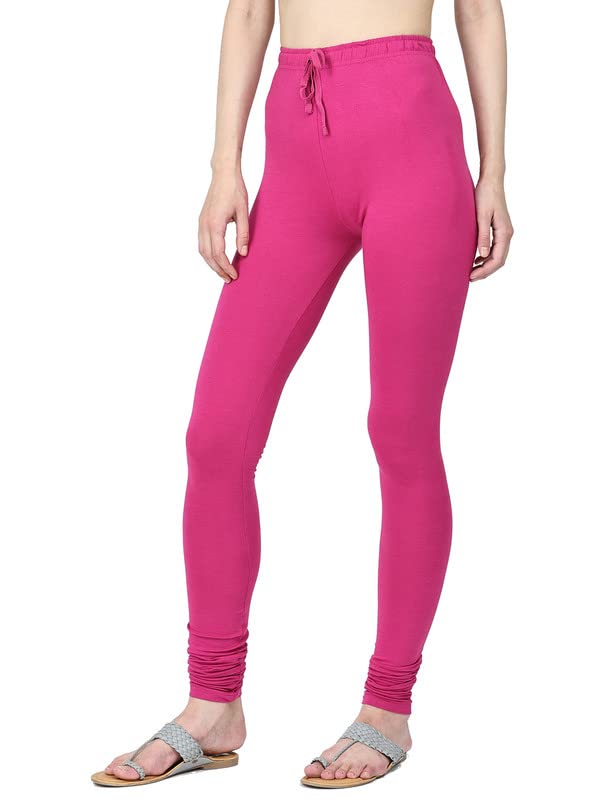 Image of Robinbosky Cotton Churidhar Leggings for Women - Stylish, Stretchable & Flattering Fit for All-Day Comfort