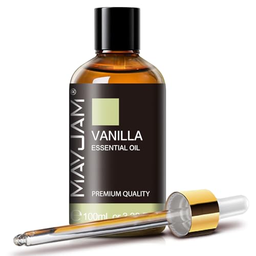 MAYJAM Vanilla Essential Oil 100ML, Pure Essential Oils for Massage,
