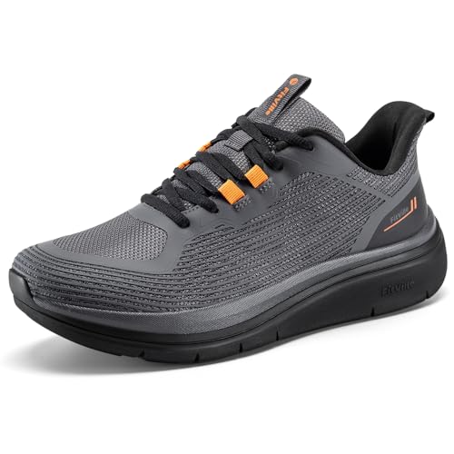 Image of FitVille Mens Walking Shoes Wide Width Lightweight Cushioned Workout Sneakers Pain Relief