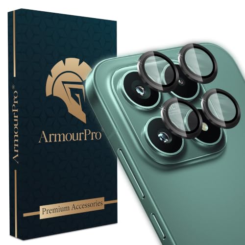 Image of ArmourPro Camera Lens Protector for Xiaomi 17 Tough HD Individual Aluminum Alloy Rings 9H Camera Cover, Scratch-Resistant,Camera Lens Protection| Black, 1 Pack