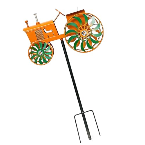 Molino de viento decorativo tipo tractor para terrazas y exteriores 2
