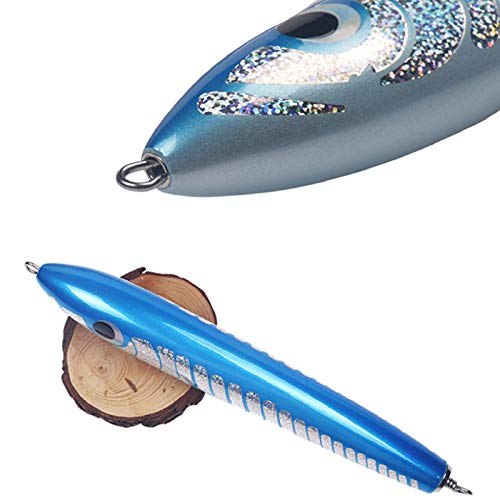 Isca de pesca, isca artificial de madeira de 20 cm 90 g realista para pesca – 01