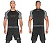 Elite Sports New Item Standard Short Sleeve Compression, Mma, Bjj, No-Gi, Cross Training Rash Guard, Large, Gray