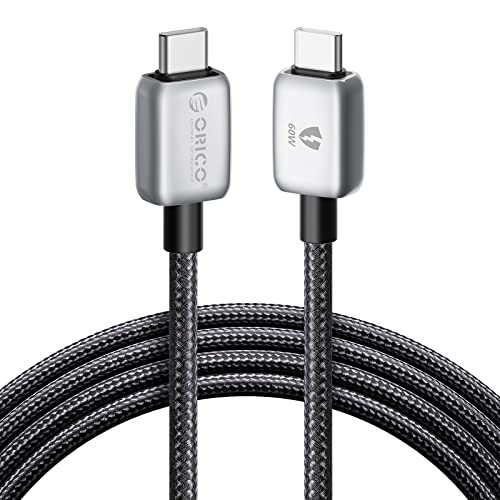 Image of ORICO USB Cable, 100W LED Display Fast Charging Syncing Cord USB C Cord Compatible with MacBook Pro /Air, Samsung Galaxy S22 /S21 /S20 Ultra, Note 20 /10, iPad Pro Air and More