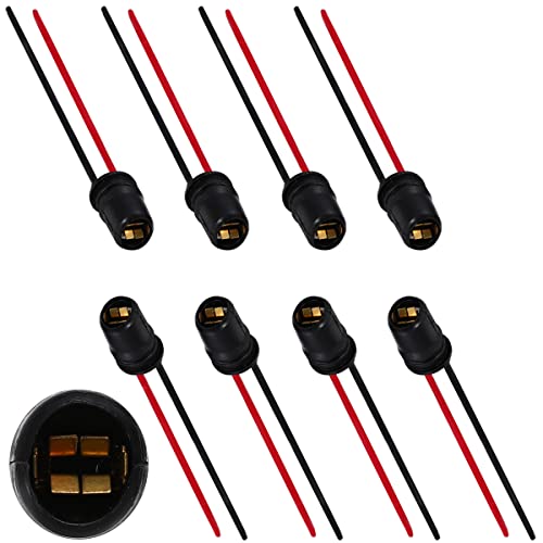 Greluma 8 pièces T10 W5W 194 ampoules LED prises adaptateur de connecteur de faisceau pré câblé pour voiture camion moto