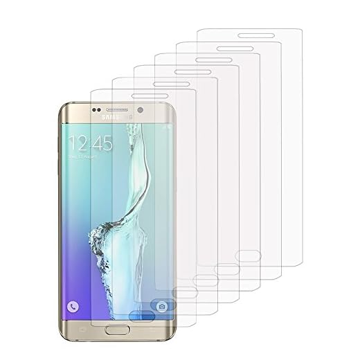 VCOMP genomskinliga displayskyddsfolie för Samsung Galaxy S6 Edge+ SM-G928F/ S6 Edge Plus/Edge+ Duos G928G G928T G928A G928I G928V G928P G928R