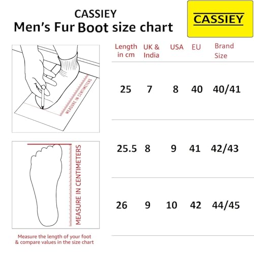 Image of CASSIEY Comfortable Indoor /Outdoor Winter Snow Boot |Men's Slip on Fur Shoes