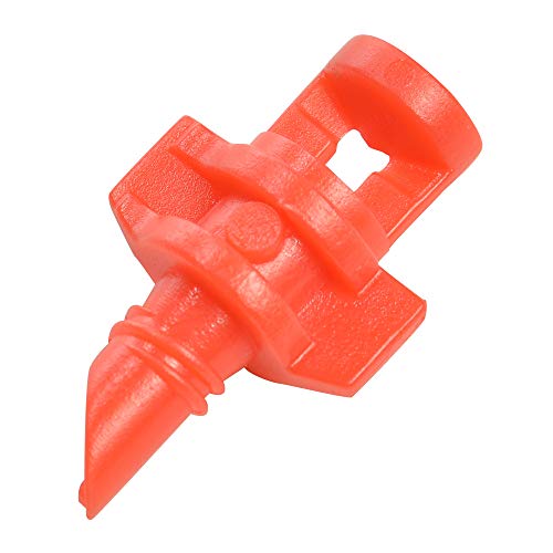 Wixine 100Pcs EZ Clone Sprayer Nozzle Jet Mister Cloning Machine Hydroponic 90°/180°/360° (360° Red)