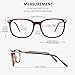 GQUEEN Fashion Fake Glasses Non Prescription Glasses Clear Lens Glasses Nerd Plain Frames Women Men, 201579