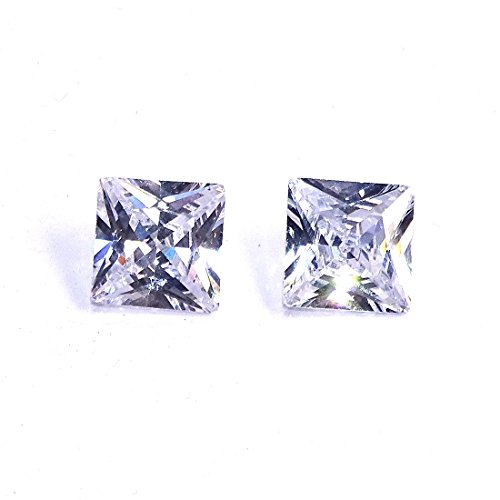 Zircone cubique princesse 10 mm éclat AAA, gemmes de haute qualité