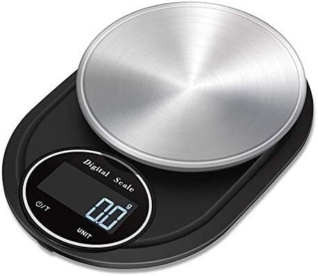 Wrapped Edge Large Stainless Steel 5kg 0.1g Desk Scale Food Diet Electronic Accurate Kitchen Baking