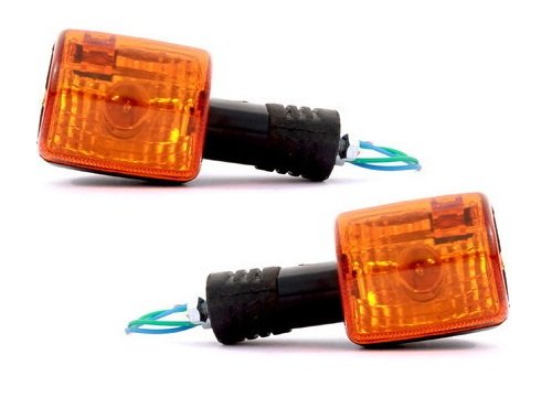 A2D Orginal Style OEM Bike Front Turn Inidicators Orange/Amber Light Set Of 2 Compatible with Hero Splendor Plus