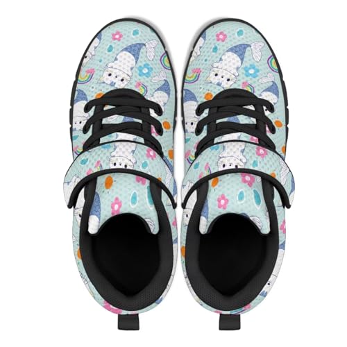 Girls Animal Print Sneakers Lightweight Breathable Tennis Shoes Slip on Running Walking Shoes with One Strap2