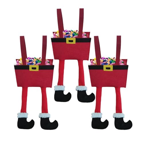 Süßigkeiten-Taschen mit Weihnachtsmannhose –...