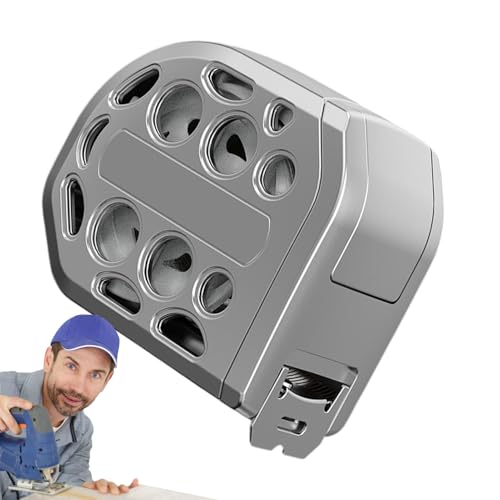 格納式メトリックルーラー - 格納式ステンレス鋼製の巻尺|中空のデザイン防水、錆びにくいポータブル格納式測定ルーラー16フィート家庭用 、使用中に手を傷つけないようにします。強くて安定して構築された、それは壊れたり変形したりする傾向がありません