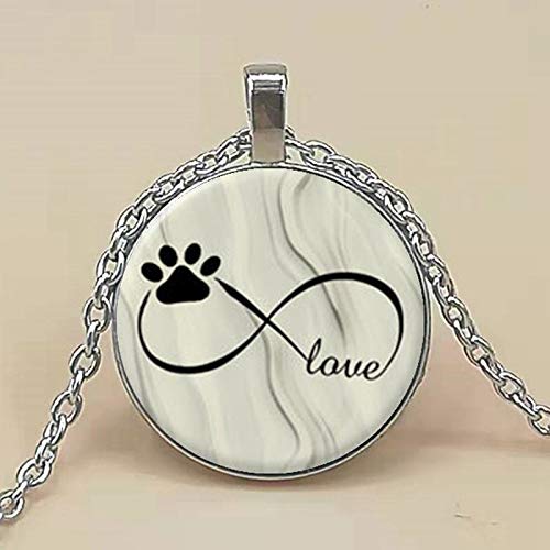 2019 Símbolo con colgante de imagen de pata de perro, colgante de foto para mujer collar de declaración de joyería Cover