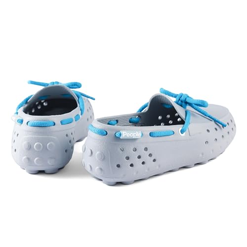 Image of People Footwear Senna Kids - Waterproof Slip-On Rubber Loafers, Lightweight Durable Boat Shoes for Boys & Girls, Non-Slip Water Shoes for Outdoors