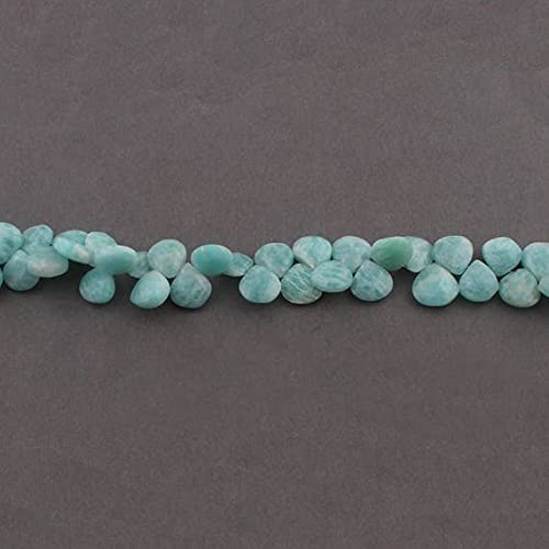 Amazonite cœur facetté perles naturelles pour créer un cadeau personnalisé