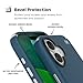Speck PRESIDIO2 PRO for iPhone 17 Case, MagSafe-Compatible, Slim Protective Case, DEEP SEA/Silver Metallic/Spell Blue