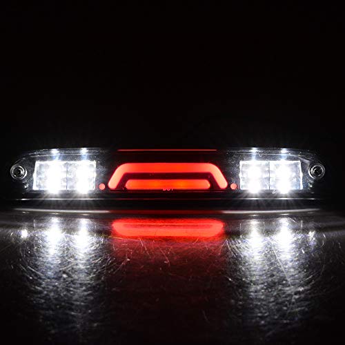 High Mount Dual Row LED 3rd Third Brake Light Assembly Tail Lamp Smoke Lens Compatible with 99-16 Ford F-250 F-350 F-450 F-550 Super Duty Mazda B2300 B2500 B3000 B400 - Thumbnail 3
