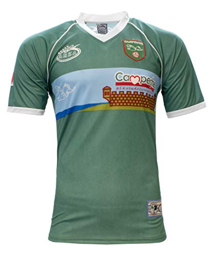 Campeche Mexico Jersey Arza Design Color Whtie/Green Short Sleeve (US, Alpha, X-Large, Regular, Regular, Green)