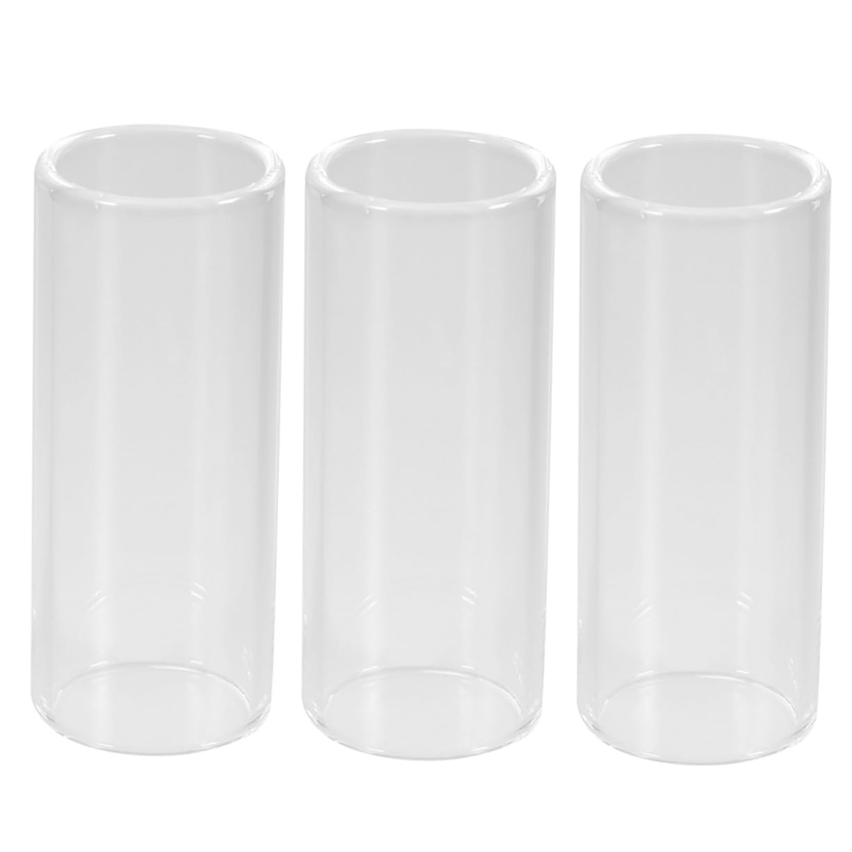 CIMAXIC Medium Bottleneck Guitar Glass Stainless Steel Lap Steel Guitar Slides