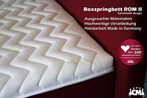 M.K.F. Boxspringbett ROM II | 140 x 200 cm | Beige | Härtegrad H2 / H3 frei wählbar | Made in Germany - B019PMZQXY M.K.F. Boxspringbett ROM II | 140 x 200 cm | Beige | Härtegrad H2 / H3 frei wählbar | Made in Germany
