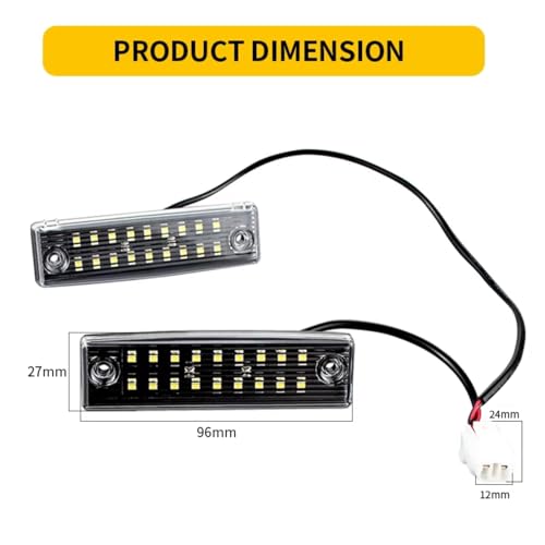 Luces para matrícula de Toyota 4Runner y Sequoia repuesto 6