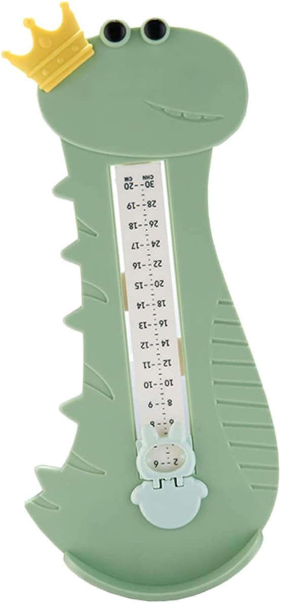 Kisangel Kids Foot Measuring Device, Cute Dinosaur Shoe Sizer for Infants and Toddlers, Accurate Foot Length Gauge for Easy Accurate Growth Tracking at Home